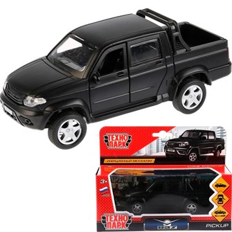 {{photo.Alt || photo.Description || 'Модель PICKUP-BE UAZ PICKUP матовый черный Технопарк  в коробке'}}