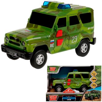 {{photo.Alt || photo.Description || 'Модель HUNTERBLACK-15PLMIL-GN UAZ HUNTER ВОЕННЫЙ 15 см Технопарк в коробке'}}