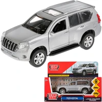Модель PRADO-SL Toyota Prado серебристый Технопарк  в коробке 339-787