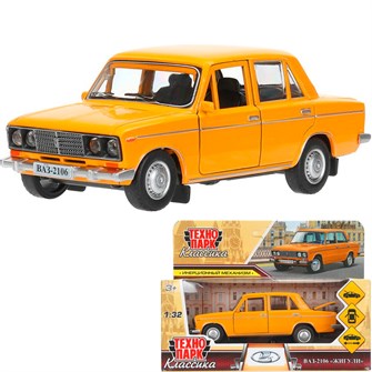 {{photo.Alt || photo.Description || 'Модель 2106-132-OR ВАЗ-2106 13 см, двери, багаж, оранжевый Технопарк в кор.'}}