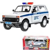 Модель FY2408P LADA lada 4x4, 18.5 см ПОЛИЦИЯ серый Технопарк 439-111