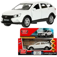 Модель VESTACROSS-12-WH LADA VESTA SW CROSS 12 см, двери, багаж, инерц, белый Технопарк  в коробке 438-947