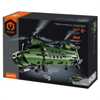 Конструктор 6809/FCJ0659771 Военный вертолет 393 дет. в коробке 625-190