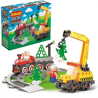 Конструктор Bauer 924 Железная дорога. Строительство ЖД с Блокменом 623-670