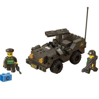 Конструктор Армия 38-5800МВ  Машина102 дет. в коробке 223-081