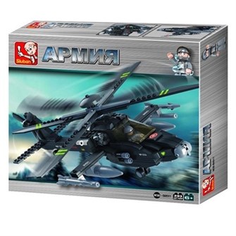 Конструктор Армия 38-0511 Вертолет в коробке 423-460