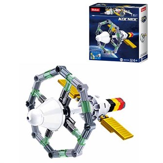 Конструктор Космос 38-0731G 8в1 Спутник 6.72 деталей в коробке 623-357