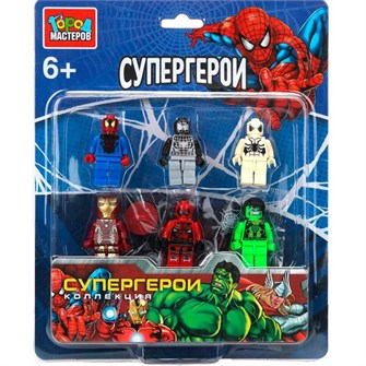 {{photo.Alt || photo.Description || 'Город мастеров 18142-ZH Фигурки Спайдермен+Супер герои -6 шт.'}}