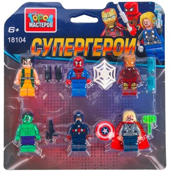 {{photo.Alt || photo.Description || 'Город мастеров 18104-ZH Фигурки Супер герои -6 шт.'}}