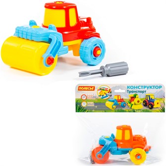 {{photo.Alt || photo.Description || 'Конструктор-транспорт Дорожный каток 18 эл. в пак 77776 П-Е /12/'}}