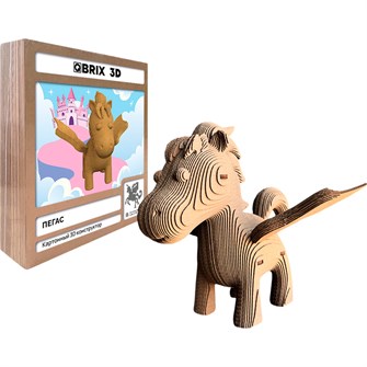 Конструктор Картонный 3D QBRIX Пегас 20068 625-505