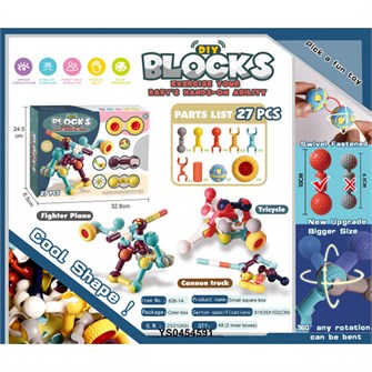 Конструктор 628-1A шарнирный 27 дет. в кор. 625-128