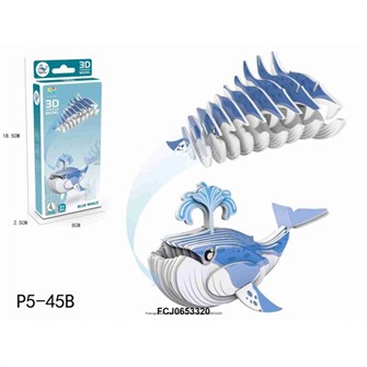 Конструктор картон. P5-45B Кит в коробке 625-738