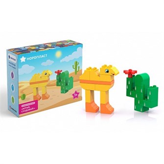 Конструктор 480627 Играй, Создавай Верблюд и кактус - 19 дет. Норд /9/ 524-700