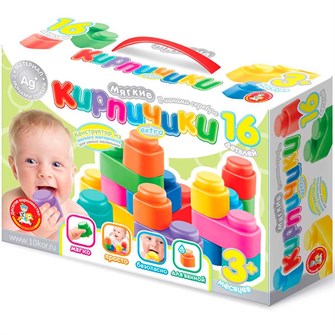 {{photo.Alt || photo.Description || 'Конструктор Мягкие кирпичики extra.16 дет. с ионами серебра 04061'}}