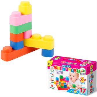 {{photo.Alt || photo.Description || 'Конструктор мягкий Кирпичики мини 17 дет. 02673'}}