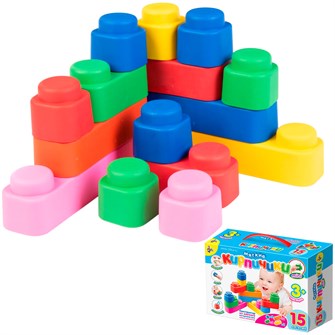 {{photo.Alt || photo.Description || 'Конструктор мягкий Кирпичики мини 15 дет. 02672'}}