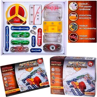 Электронный конструктор ЗНАТОК 34 схем 34C-Znat /15/ 225-813