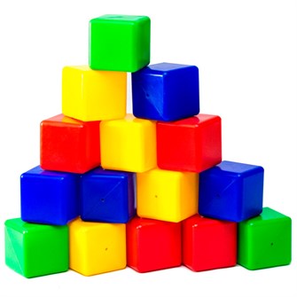 Набор кубиков в сетке 16 шт /Новокузнецк/ 324-677