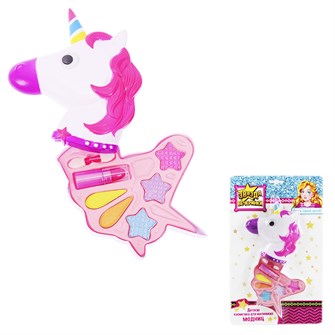 Набор косметики Единорожка помада, тени, аппликатор КС-4770 613-661