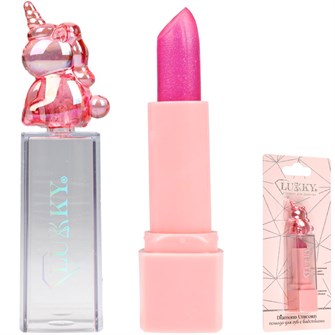 Помада для губ с блёстками,с ароматом клубники,малин 3,4 гр Т26495 LUKKY. 696-267