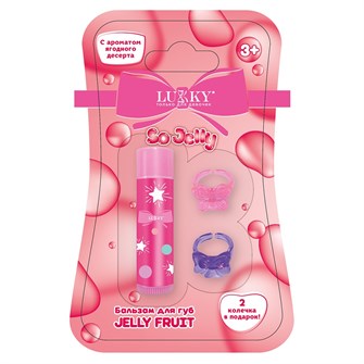 {{photo.Alt || photo.Description || 'Бальзам для губ детский цв.красн.,3,4гр,2 колечка, ягодный десерт Т27258 Lukky'}}