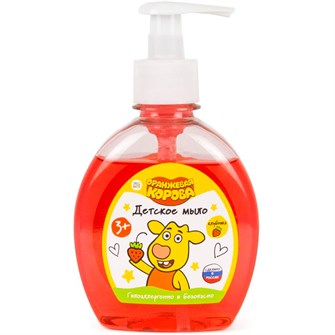 {{photo.Alt || photo.Description || 'Жидкое мыло детское с ароматом Клубника, 250 мл Оранжевая корова, Милая леди 51718-ORK'}}