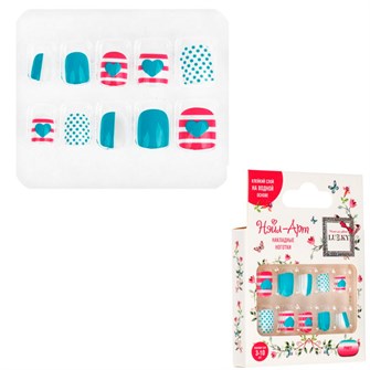 Ногти накладные Lukky Нэйл-Арт Pinky 10 наклад.ногтей на клеевой основе,3-10 лет Т26632 696-305