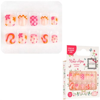 Ногти накладные Lukky Нэйл-Арт Flower Power 10 наклад.ногтей на клеевой основе,3-10 лет Т26644 696-312