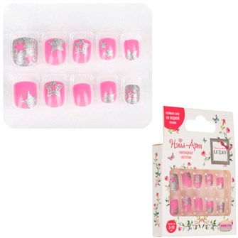 Ногти накладные Lukky Нэйл-Арт Shining star 10 наклад.ногтей на клеевой основе,3-10 лет Т26624 696-299