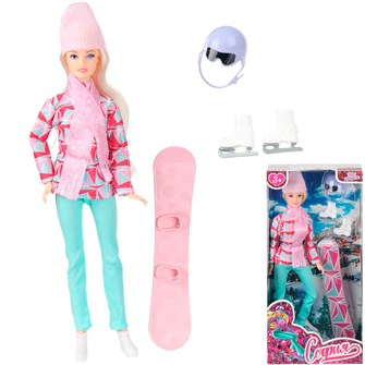 {{photo.Alt || photo.Description || 'Кукла Карапуз SSET1-S-JP София 29см, сноуборд ,акс., руки и ноги сгиб.'}}