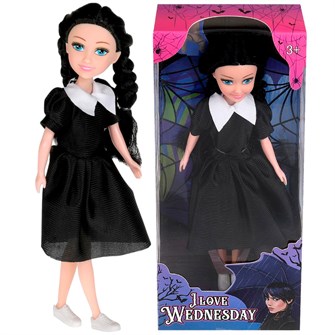 {{photo.Alt || photo.Description || 'Кукла LG23-ILW-1-RU 23 см I love wednesday, в платье LIKEE GIRL оптом'}}