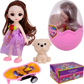 {{photo.Alt || photo.Description || 'Кукла малышка SM328B58 с питомцем (шоубокс 6 шт/ цена за шт) оптом'}}