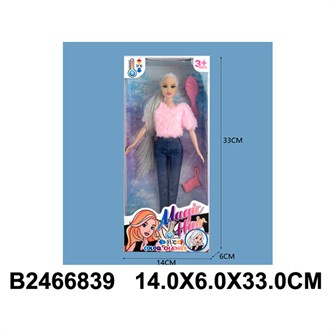 Кукла JJ9905-W1 волосы меняют цвет в кор. оптом 307-997