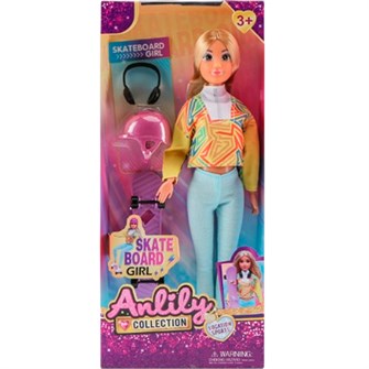 Кукла 616195 Скейтбордистка в кор. оптом 908-278