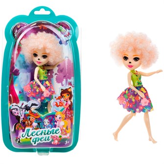 Кукла Лесные Феи 16 см с кудрявыми светлыми волосами Т24016 1toy оптом 908-045