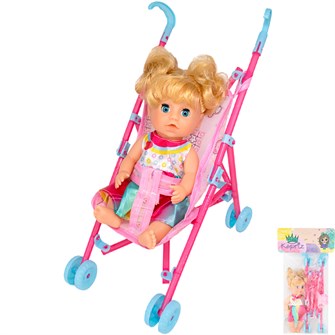 {{photo.Alt || photo.Description || 'Пупс Miss Kapriz MK2320K-GB с коляской в пак.'}}