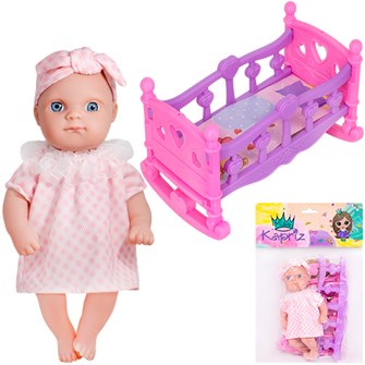 {{photo.Alt || photo.Description || 'Пупс Miss Kapriz MK2408K-A 21 см с кроваткой в пак.'}}