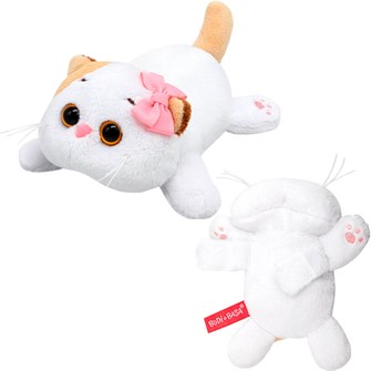 Ли-Ли Кошечка с бантиком лежачая на липучке LKta-002 146-198