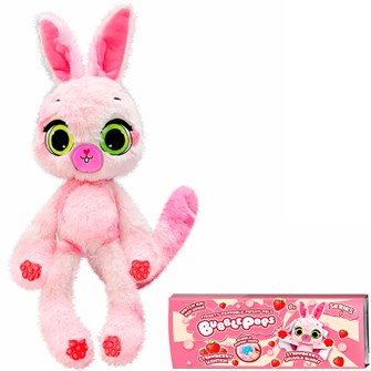 BubblePops Клубничный кролик 34 см ароматиз.с функц.поп-ит на лапках 2312004/4 244-829
