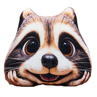 {{photo.Alt || photo.Description || 'Подушка декоративная мордочка Енот 30 см МТГ01106 Levatoys в пак.'}}