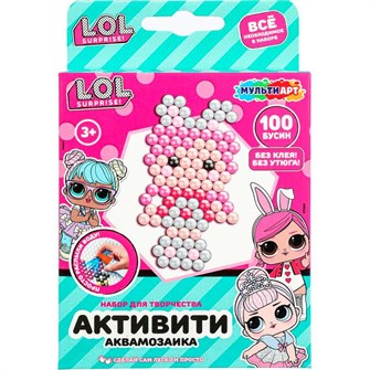 {{photo.Alt || photo.Description || 'Набор ДТ Аквамозаика 100 бусин Лол МУЛЬТИ АРТ AB-120535'}}