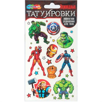 {{photo.Alt || photo.Description || 'Набор для творчества Тату Герои 1 лист МУЛЬТИ АРТ TATTOO-122117'}}