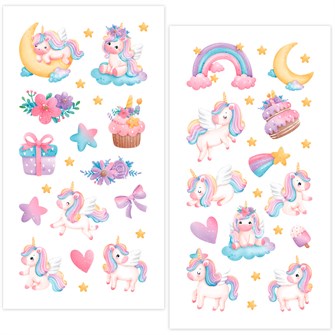 Набор для творчества Переводные татуировки. Единороги 4367 988-135