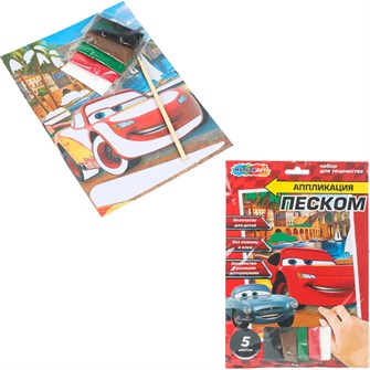 {{photo.Alt || photo.Description || 'Набор для творчества Аппликация песком матовая 17*23 см Тачки МУЛЬТИ АРТ SANDMAT-125466'}}