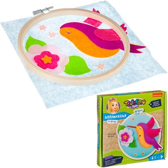 {{photo.Alt || photo.Description || 'Набор для творчества Аппликация из фетра на пяльцах.Птичка- невеличка ВВ2697 BONDIBON'}}