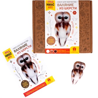 {{photo.Alt || photo.Description || 'Набор для творчества Валяние шерстью. Брелок Сова 05405'}}