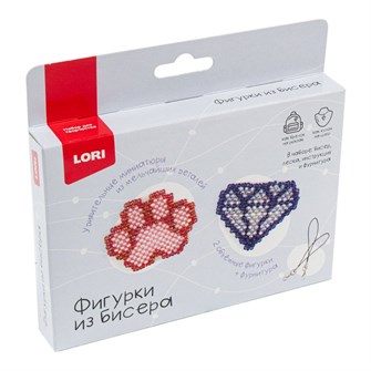 {{photo.Alt || photo.Description || 'Набор для творчества Фигурки из бисера. Брелоки Алмаз, лапка Бис-106 Lori'}}