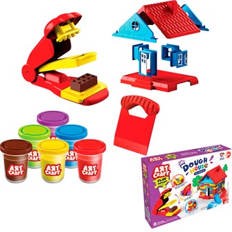 {{photo.Alt || photo.Description || 'Набор для творчества Набор для лепки Строим дом, тесто 6х56г 03676 AЯT CRAFT'}}