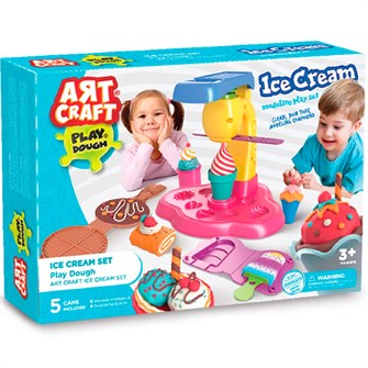 Набор для творчества Набор для лепки Фабрика мороженого, тесто 5х56г 03489 AЯT CRAFT 988-301